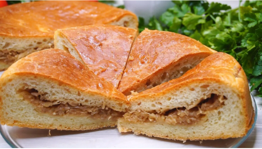 Постный заливной пирог с капустой: вкусно и просто для всех