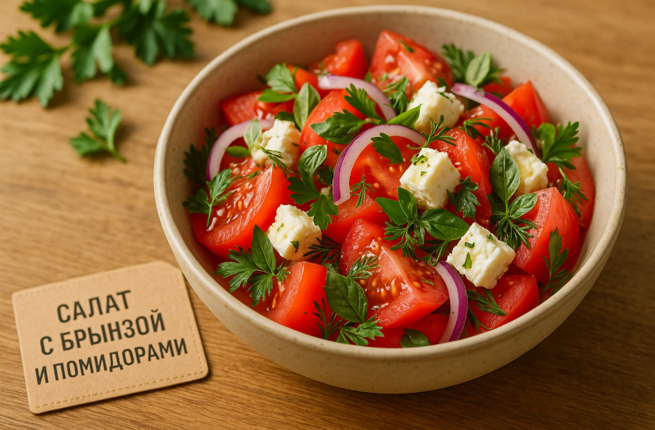 Салат с брынзой и помидорами: летний вкус на вашем столе