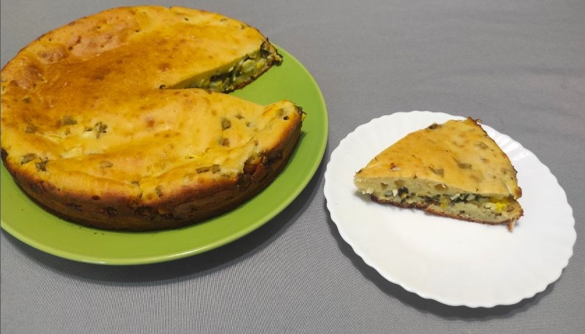 Пирог с зеленым луком и яйцом: уникальный рецепт на каждый день