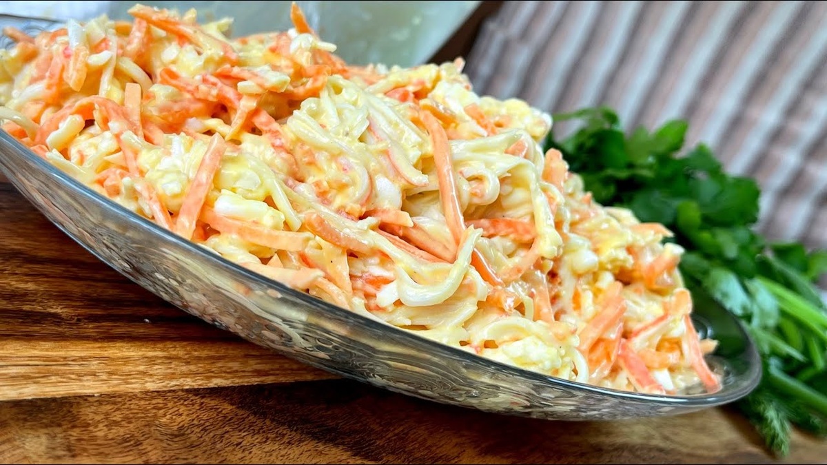 Тысяча и одна ночь вкуса: салат с корейской морковью готовится за пару минут