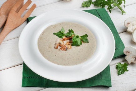 Невероятно вкусный грибной крем-суп на основе кедрового молока