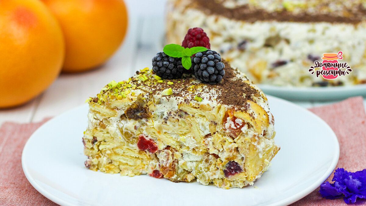 Нежный витаминный торт без выпечки, который покорит ваше сердце
