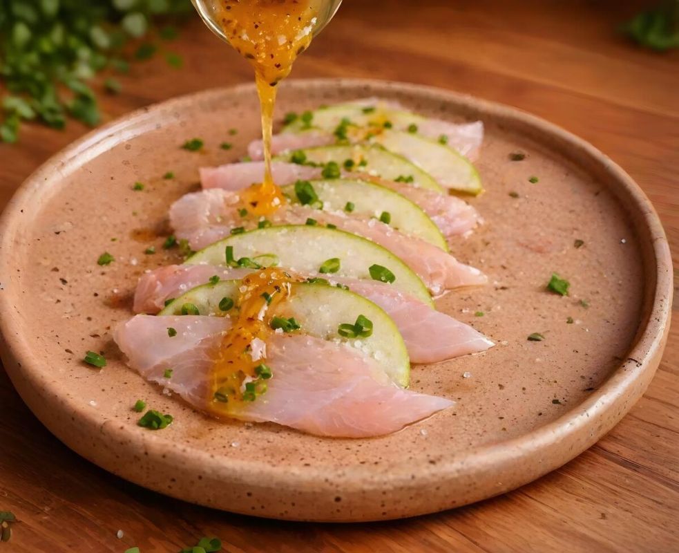 Сашими с яблочным соусом и трюфельным медом: изысканность на вашем столе