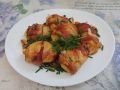 Пошаговый рецепт картофеля с беконом и сыром